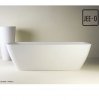 JEE-O Quartz Badewanne Deonne, Maße 1600 x 755 x 485mm