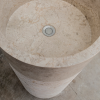 CIPI Cylinder Cream Marmor Stand-Waschbecken Stein Lavandino